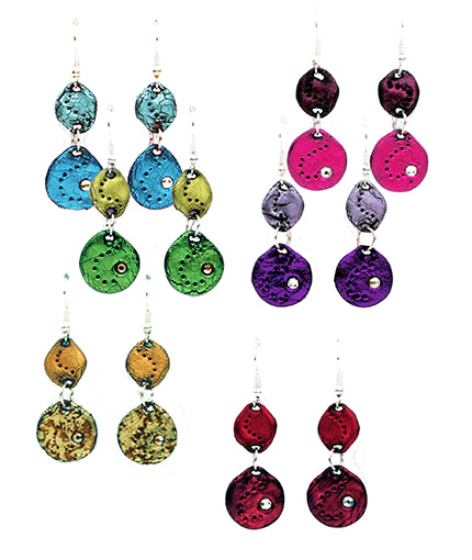 Two circle earrings