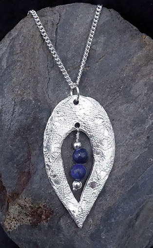 window pendant lapis